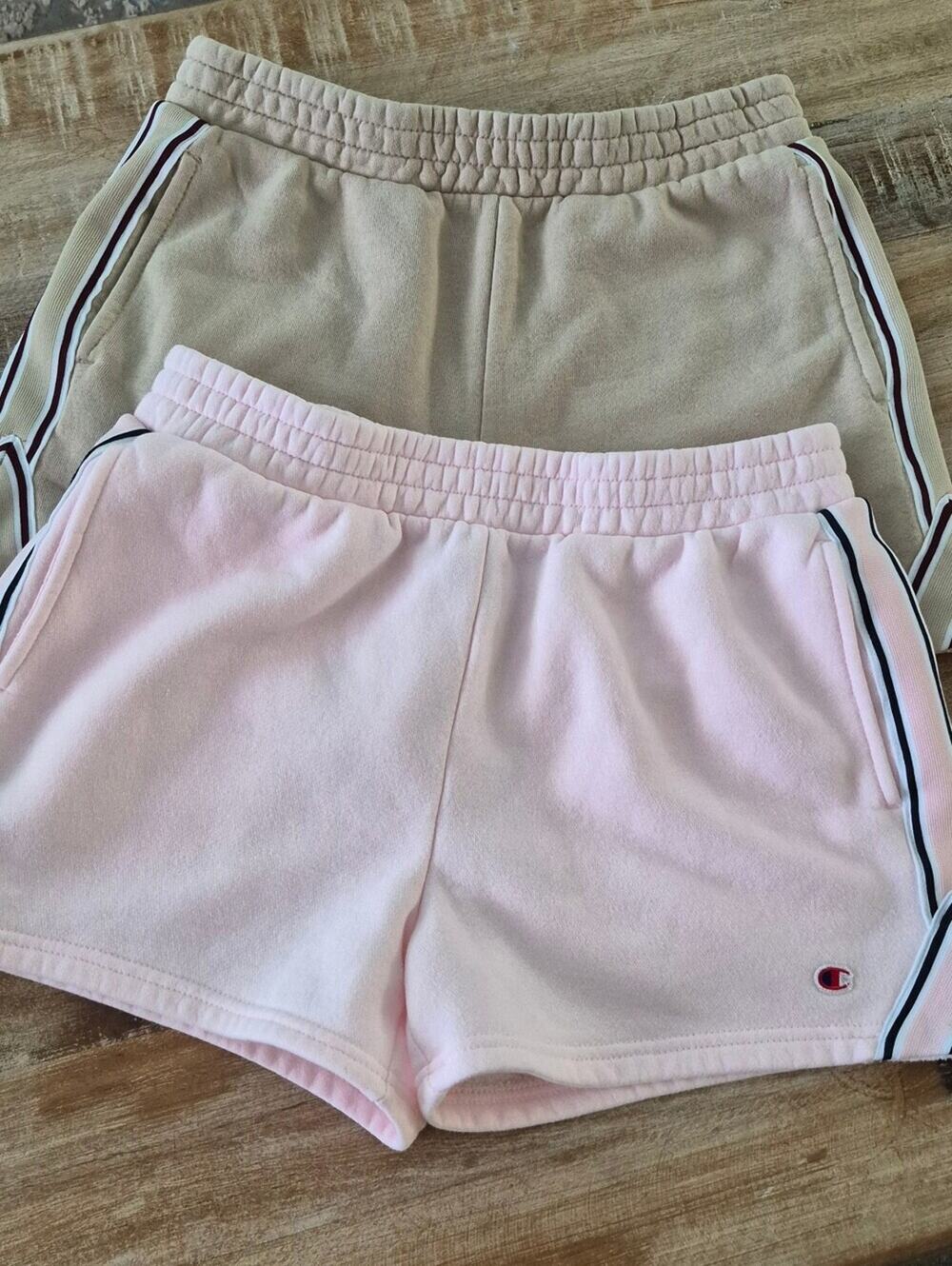 Bundle Of 2 Champion Women Teens Blush Pink Terry Athletic Shorts  XL/16